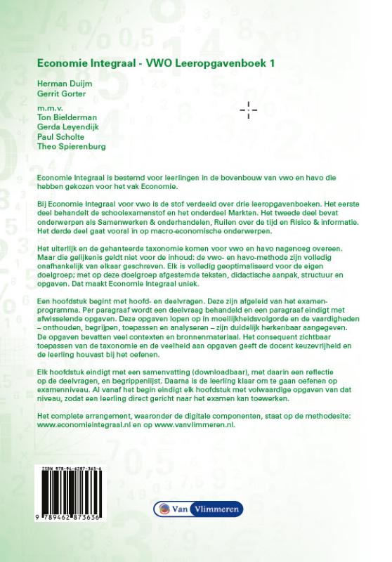 Achterkant van leeropgavenboek 1
