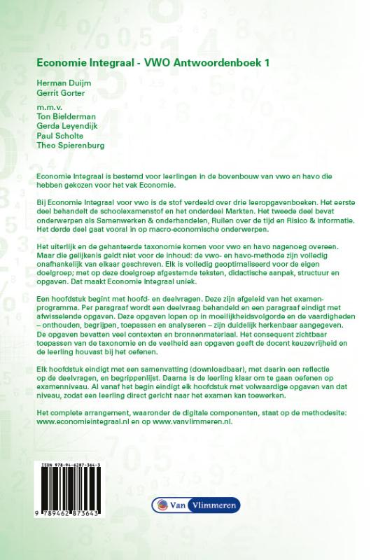Achterkant van Antwoordenboek 1