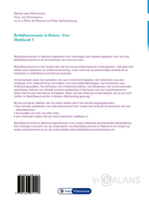 Achterkant van werkboek 1