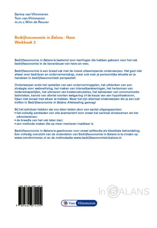 Achterkant van werkboek