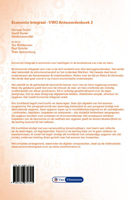 Achterkant van antwoordenboek