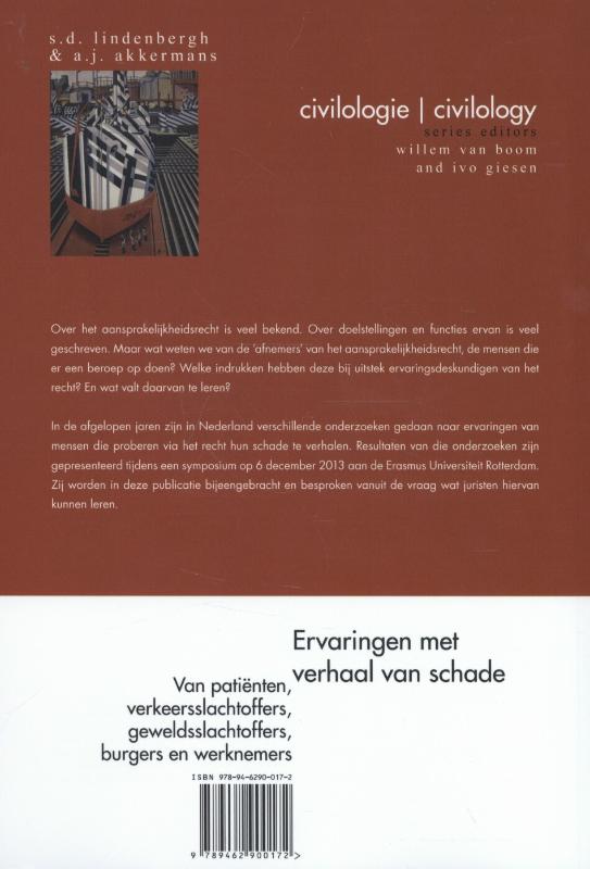 Achterkant van Ervaringen met verhaal van schade