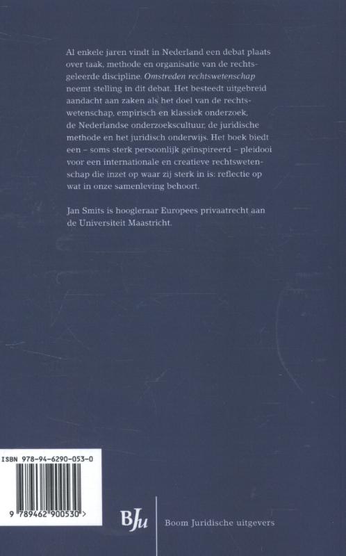 Achterkant van Omstreden rechtswetenschap