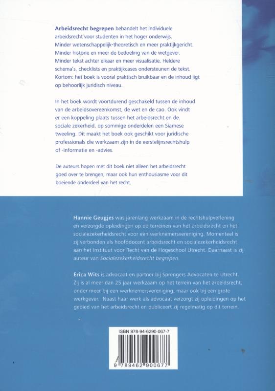Achterkant van Arbeidsrecht begrepen