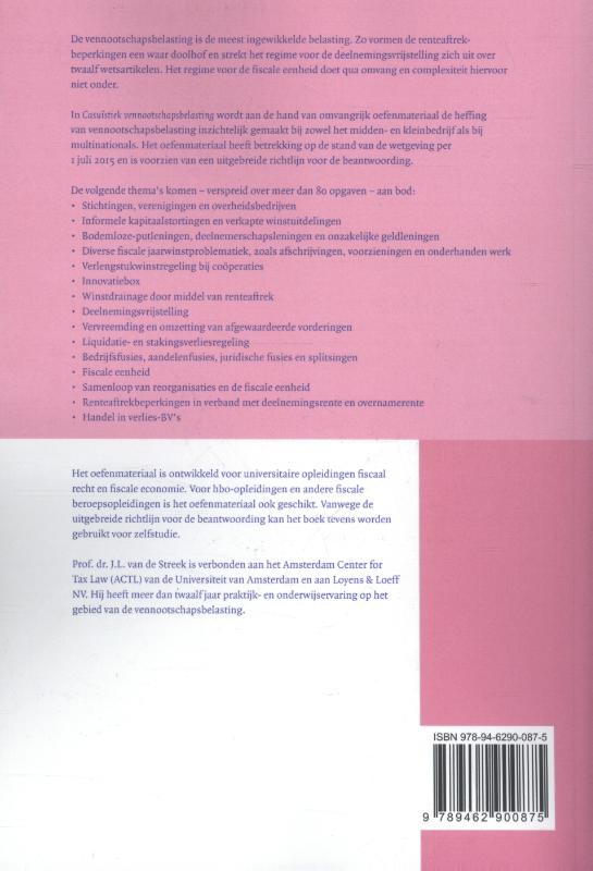 Achterkant van Casuïstiek vennootschapsbelasting