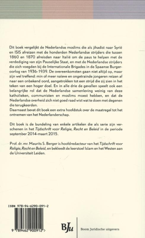 Achterkant van Nederlanders in de heilige oorlog