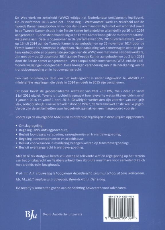 Achterkant van Wet werk en zekerheid