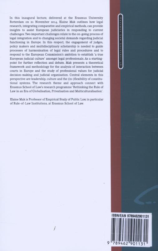Achterkant van The possibility of a European judicial culture