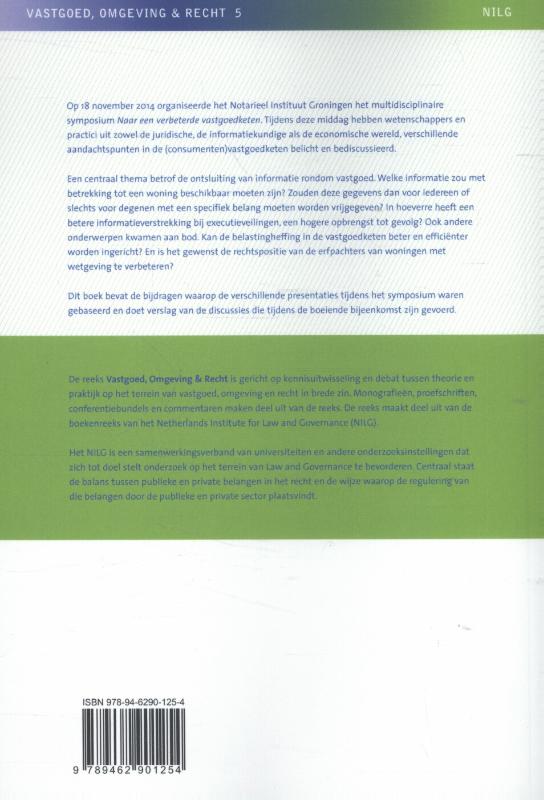 Achterkant van Naar een verbeterde vastgoedketen