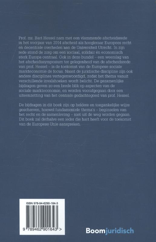 Achterkant van De sociale markteconomie van de EU en de kansen voor Nederland