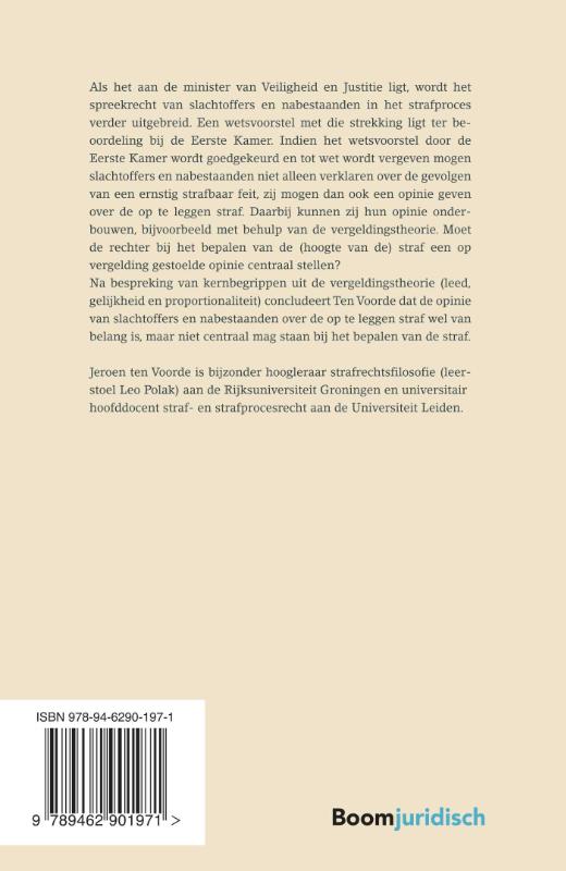 Achterkant van Slachtoffers en straf