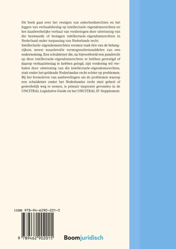 Achterkant van Intellectuele eigendomsrechten als verhaalsobject