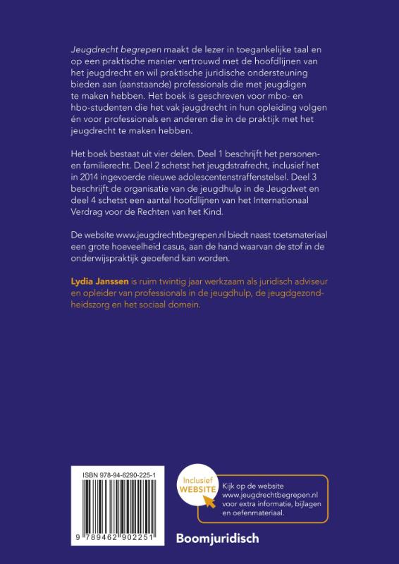 Achterkant van Jeugdrecht begrepen