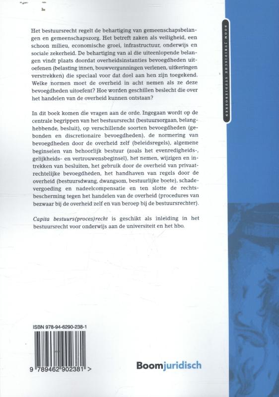 Achterkant van Capita bestuurs(proces)recht
