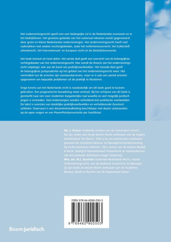 Achterkant van Bedrijf en ondernemingsrecht
