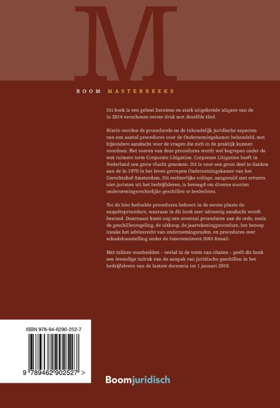 Achterkant van Corporate Litigation bij de Ondernemingskamer