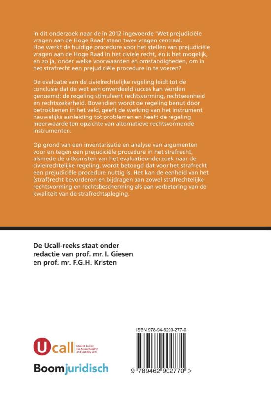 Achterkant van De Wet prejudiciële vragen aan de Hoge Raad