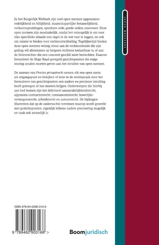 Achterkant van Precies privaatrecht