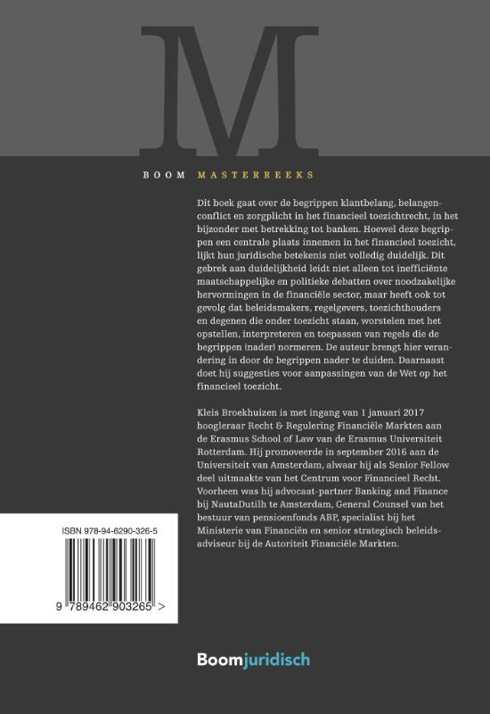 Achterkant van Klantbelang, belangenconflict en zorgplicht
