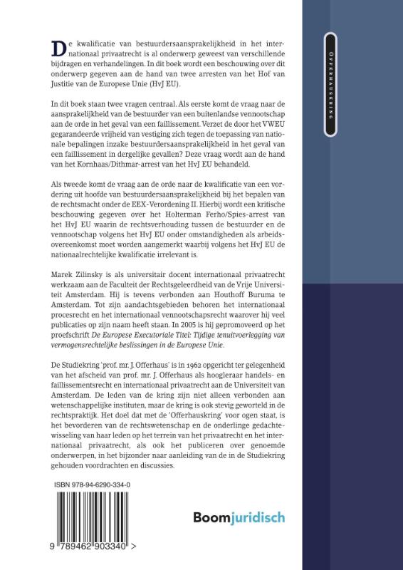 Achterkant van De bestuurdersaansprakelijkheid in het internationaal privaatrecht: een probleem van kwalificatie