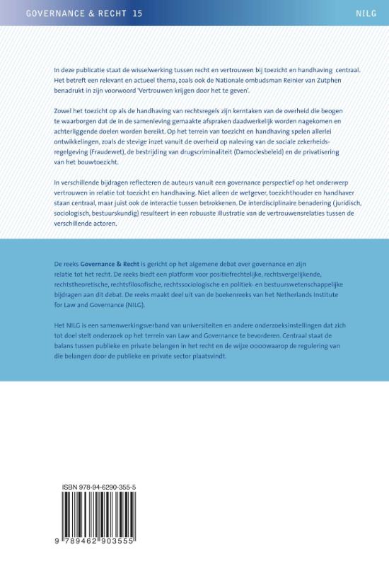 Achterkant van De wisselwerking tussen recht en vertrouwen bij toezicht en handhaving