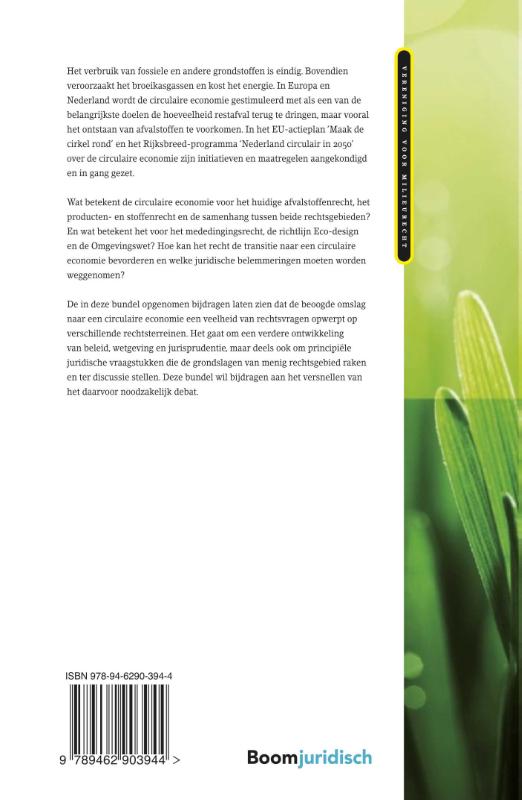 Achterkant van Met recht naar een circulaire economie