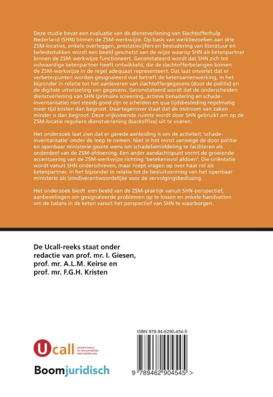 Achterkant van SHN binnen de ZSM