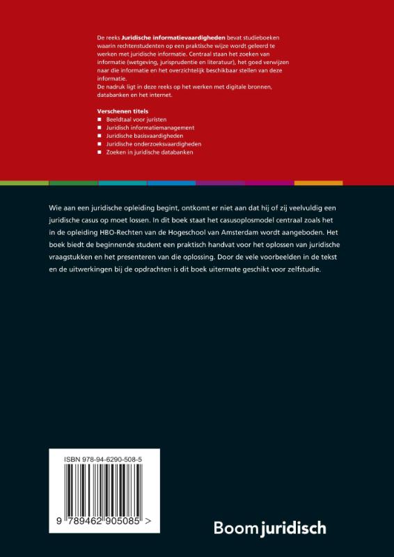 Achterkant van Juridische basisvaardigheden