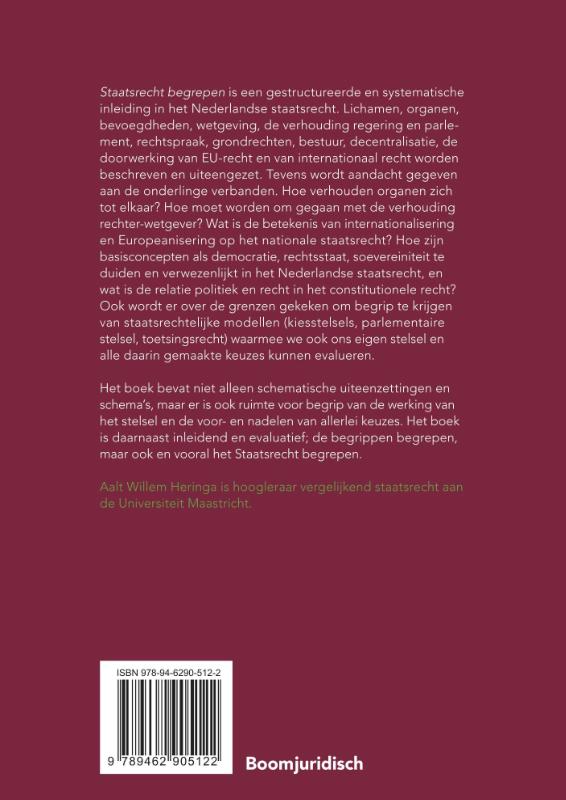 Achterkant van Staatsrecht begrepen