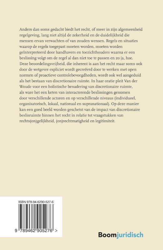 Achterkant van Discretie in recht en samenleving