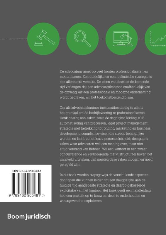 Achterkant van De advocatuur als onderneming