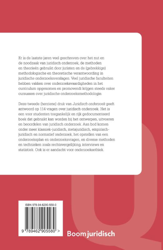 Achterkant van Juridisch onderzoek