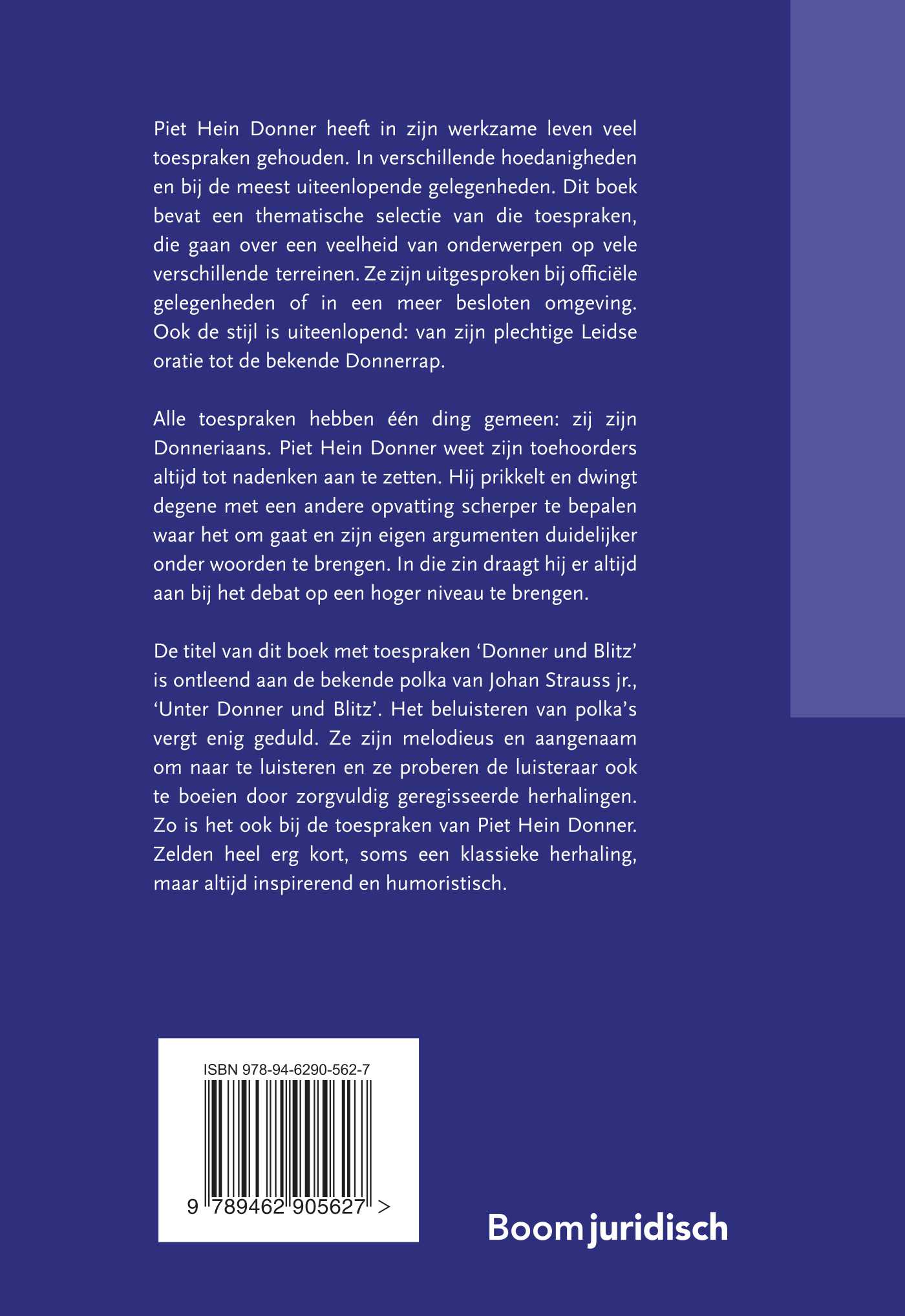 Achterkant van Donner und Blitz
