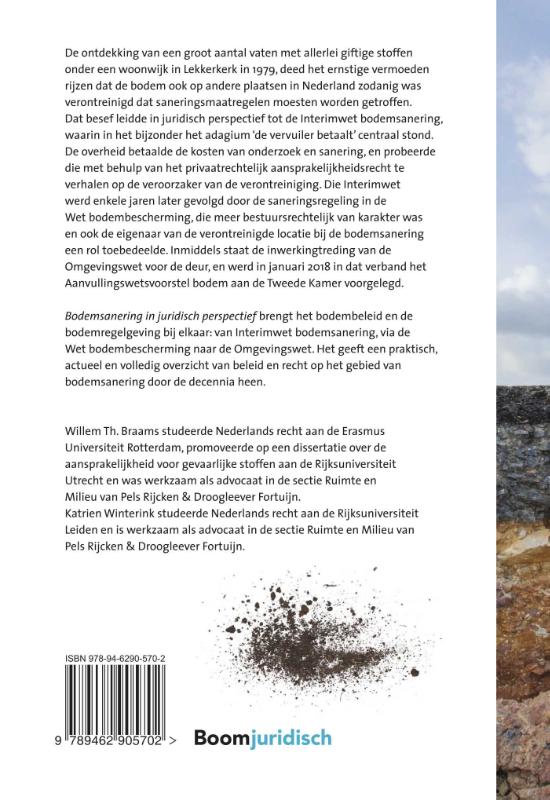 Achterkant van Bodemsanering in juridisch perspectief