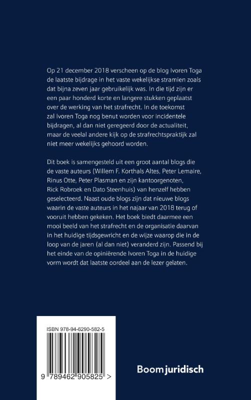 Achterkant van Ivoren Toga 2012-2018
