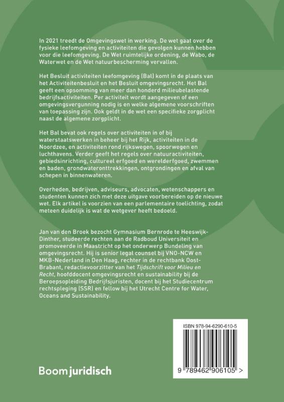 Achterkant van Besluit activiteiten leefomgeving (Bal)