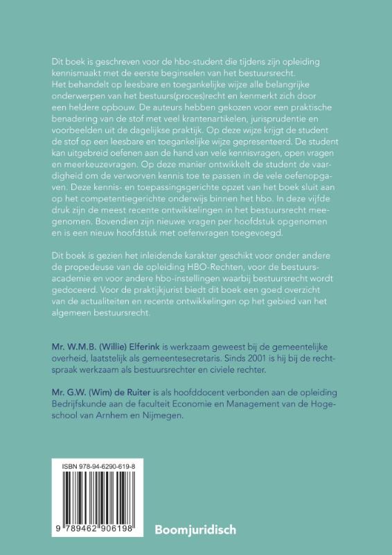 Achterkant van Bestuursrecht