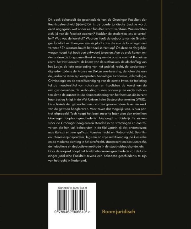 Achterkant van De Groninger Faculteit der Rechtsgeleerdheid (1596-1970)