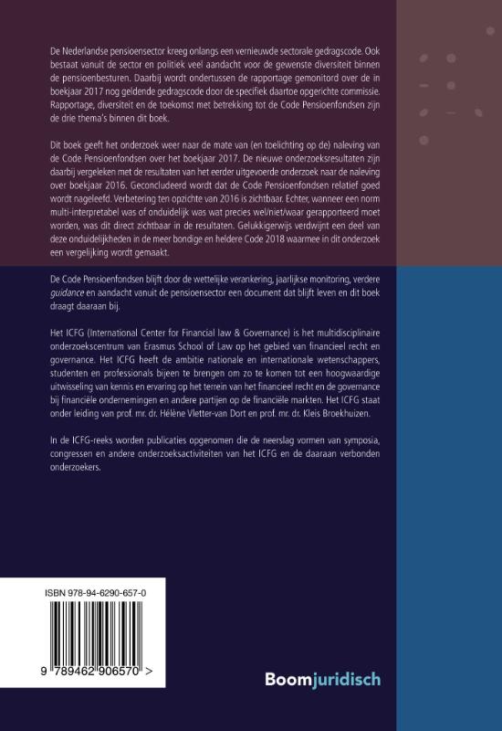 Achterkant van Code Pensioenfondsen