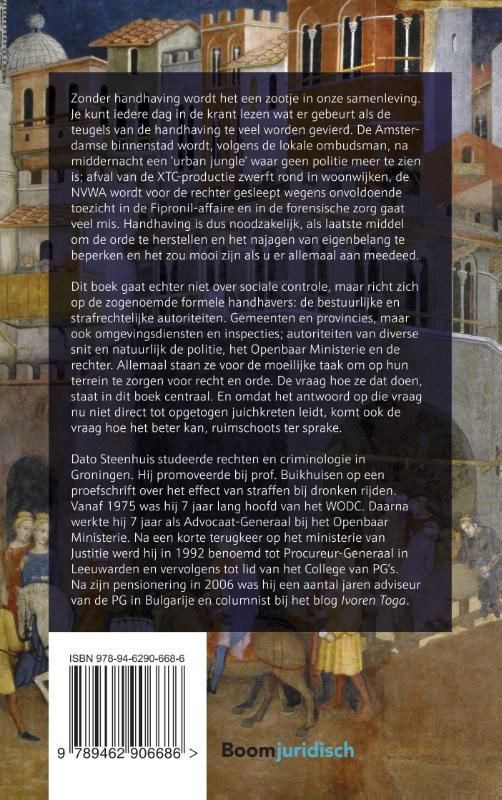 Achterkant van Ik zal handhaven