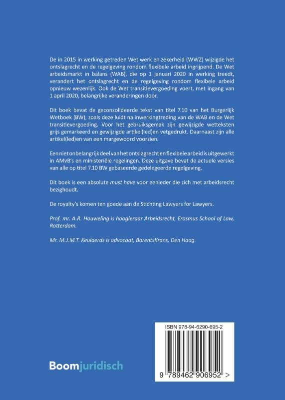 Achterkant van Wet arbeidsmarkt in balans