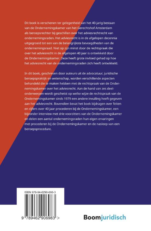 Achterkant van 40 jaar rechtspraak Ondernemingskamer over adviesrecht
