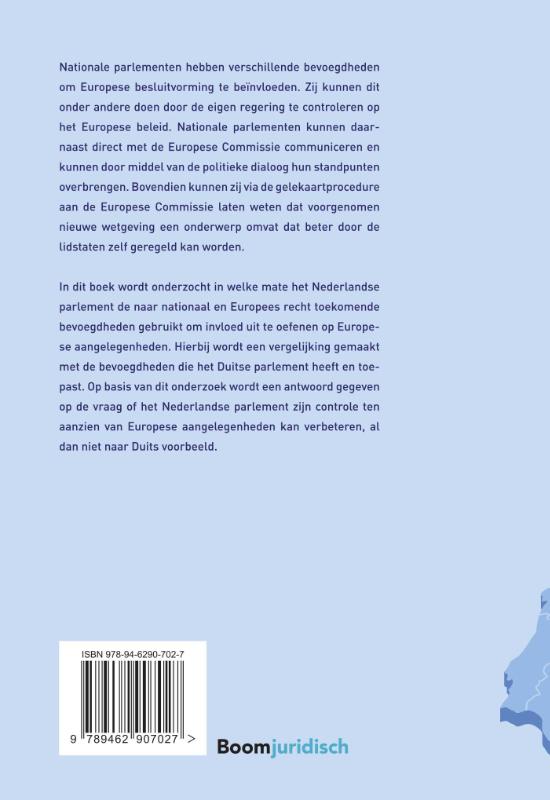 Achterkant van Nationale parlementen in de Europese Unie