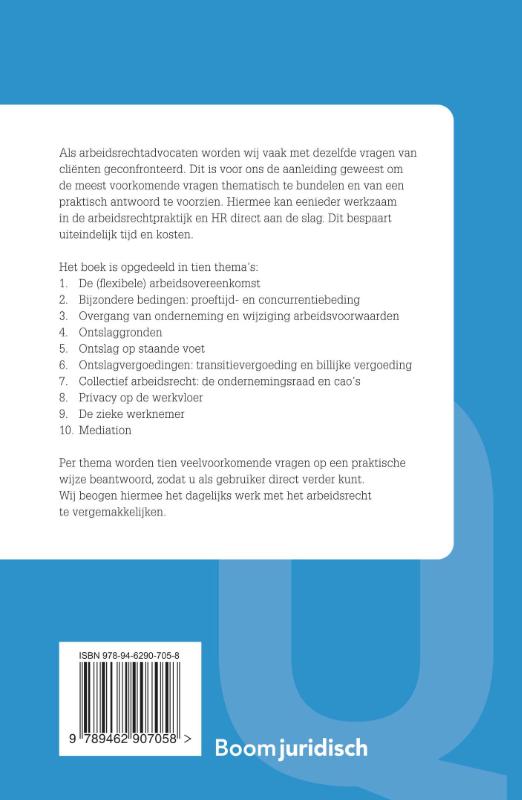 Achterkant van Q&A Arbeidsrecht