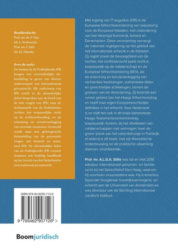 Achterkant van Erfrecht in het IPR