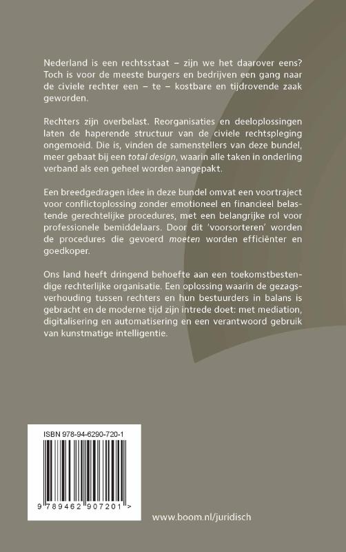 Achterkant van Naar vernieuwing van de (civiele) rechtspleging