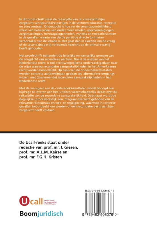 Achterkant van Secundaire Aansprakelijkheid