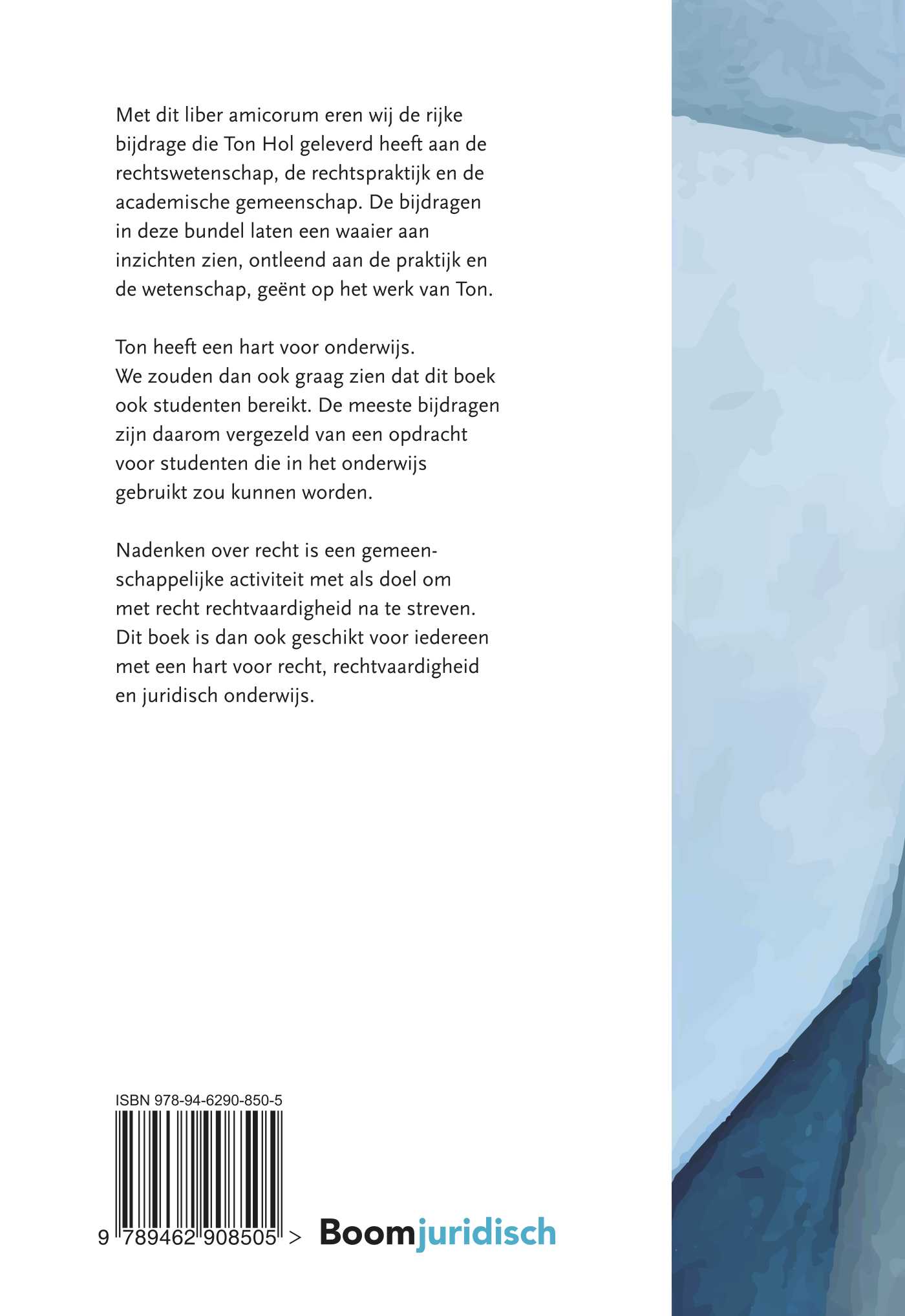 Achterkant van Rechtstheorie en praktijk – een liber amicorum