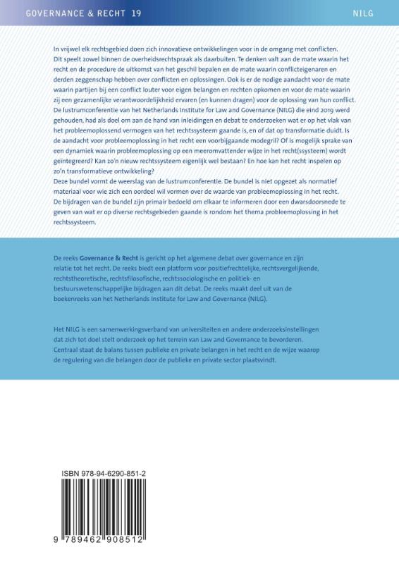 Achterkant van Het probleemoplossend vermogen van het rechtssysteem