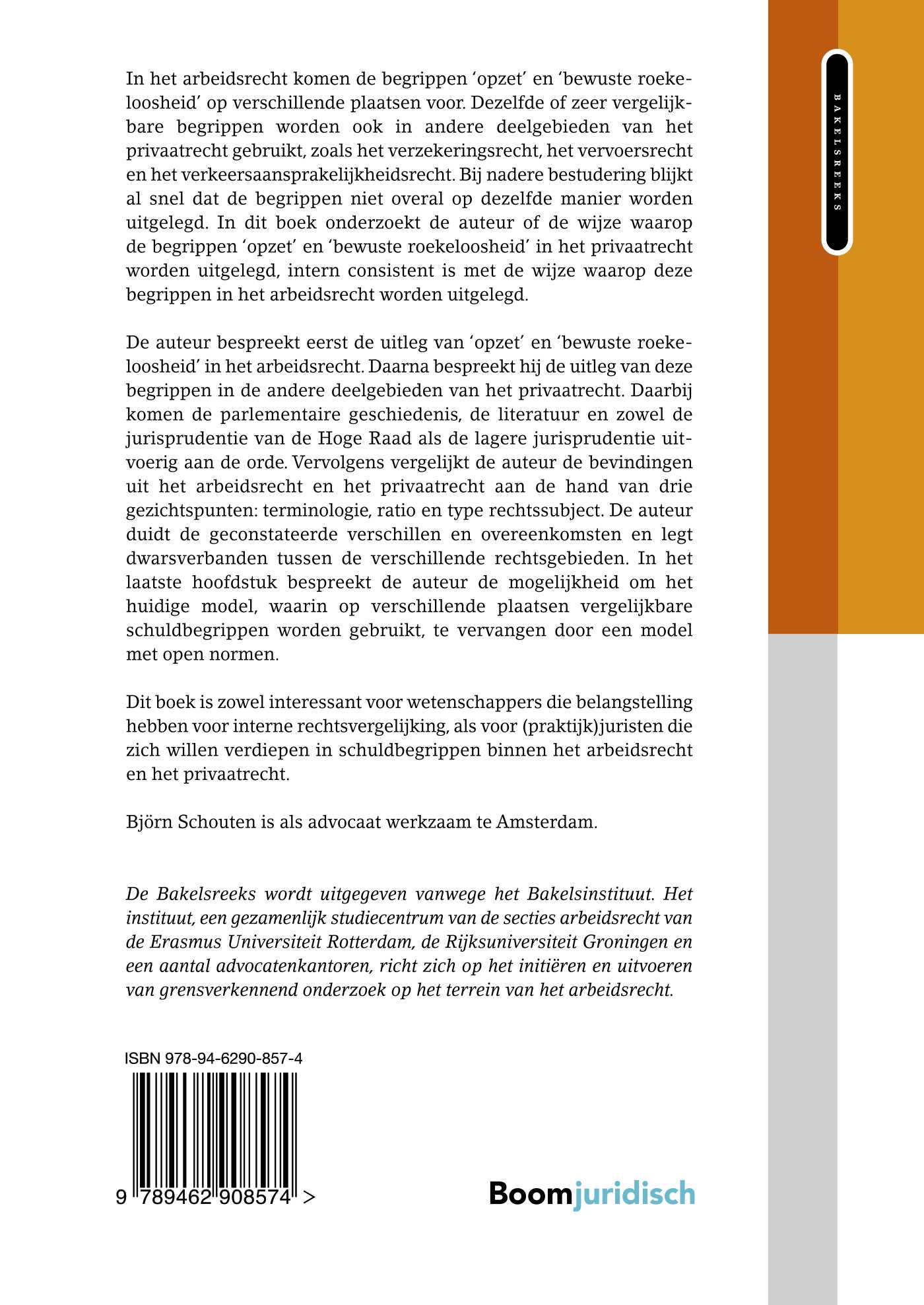 Achterkant van Opzet en bewuste roekeloosheid in het arbeidsrecht en het privaatrecht